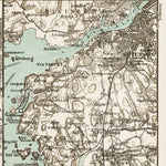 Göteborg (Gothenburg) and environs map, 1929