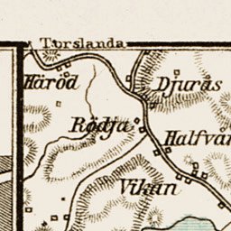 Göteborg (Gothenburg) and environs map, 1929