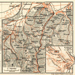 Brašov (Kronstadt) environs map, 1913