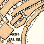 Kerch city map, 1905