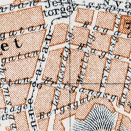 Göteborg (Gothenburg) city map, 1910