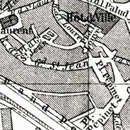 Lausanne city map, 1897