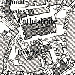 Lausanne city map, 1897