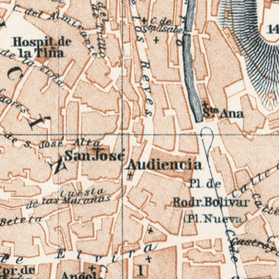 Granada city map, 1929
