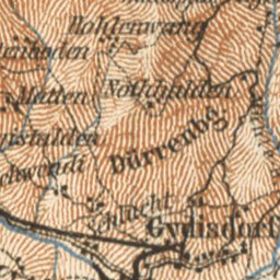 Grindelwald map, 1897