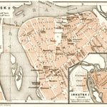 Irkutsk (Иркутскъ) city map, 1914