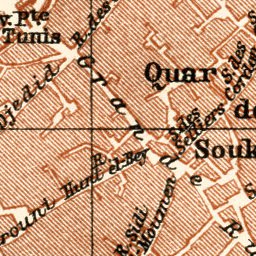 Kairouan city map, 1909