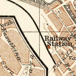 Kazan (Казань) city map, 1914