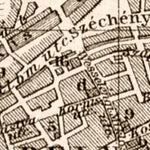 Klausenburg (Cluj-Napoca) city map, 1913