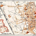León city map, 1929