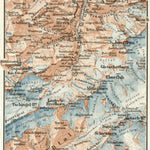 Upper Lauterbrunnen valley map, 1909