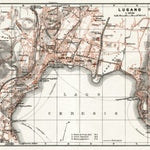Lugano city map, 1909