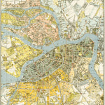 Leningrad (Ленинград, Saint Petersburg) city map, 1924