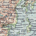 Denmark Map (in Russian), 1910