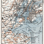 Map of the Farther Environs of New York, 1909