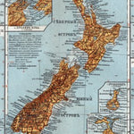 New Zealand Map (in Russian), 1910