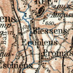 Map of the Northern Vaud, 1909