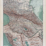 European Russia Map, Plate 15: The Caucasus. 1910