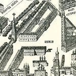 Moscow (Москва, Moskva) pictorial map (in French), 1897