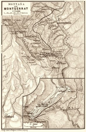 Montserrat Mountain map, 1899