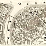 Nizhny Novgorod (Нижний Новгород) city map, 1928