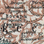 Abyssinia Map (in Russian), 1910