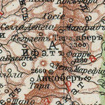 Abyssinia Map (in Russian), 1910