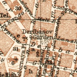 Odessa (Одесса, Odesa) city map, 1914 (1:33,000 scale)