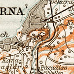 Smyrna (إزمير, İzmir, Smyrne) environs map, 1914