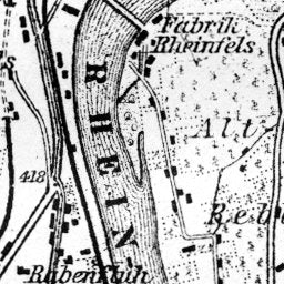 Schaffhausen (Schaffhouse) and environs map, 1905