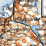 Mora, Falun, Rättvik and environs map, 1910