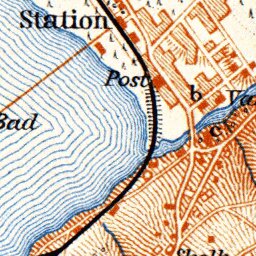 Rättvik and environs map, 1910