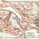 Montreux and Vevey city maps, 1913