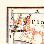 Montreux and Vevey city maps, 1913