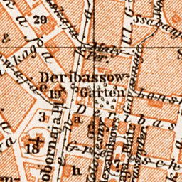 Odessa (Одесса, Odesa) city map, 1914 (1:35,000 scale)