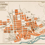 Pyatigorsk (Пятигорскъ) city map, 1912