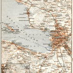 Saint Petersburg environs map (Окрестности Санктъ-Петербурга), 1914