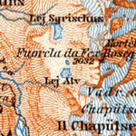 Pontresina and environs map, 1897