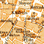 Salamanca city map, 1929