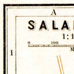 Salamanca city map, 1929