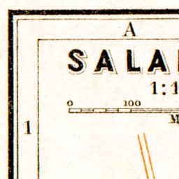 Salamanca city map, 1929