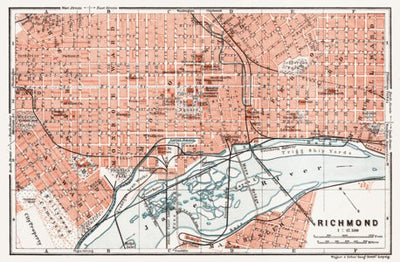Richmond city map, 1909