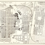 Tampere (Таммерфорсъ, Tammerfors) city map (in Russian), 1913
