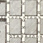 Tampere (Таммерфорсъ, Tammerfors) city map (in Russian), 1913