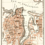 Sebastopol (Севастополь, Sevastopol) city map, 1914