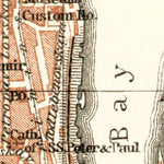 Sebastopol (Севастополь, Sevastopol) city map, 1914