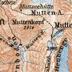 Tödi district map, 1909