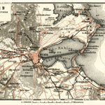 Map of the environs of Tunis, 1909