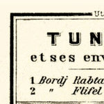 Map of the environs of Tunis, 1909