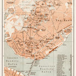 Constantionople (قسطنطينيه, İstanbul, Istanbul), central part map, 1914